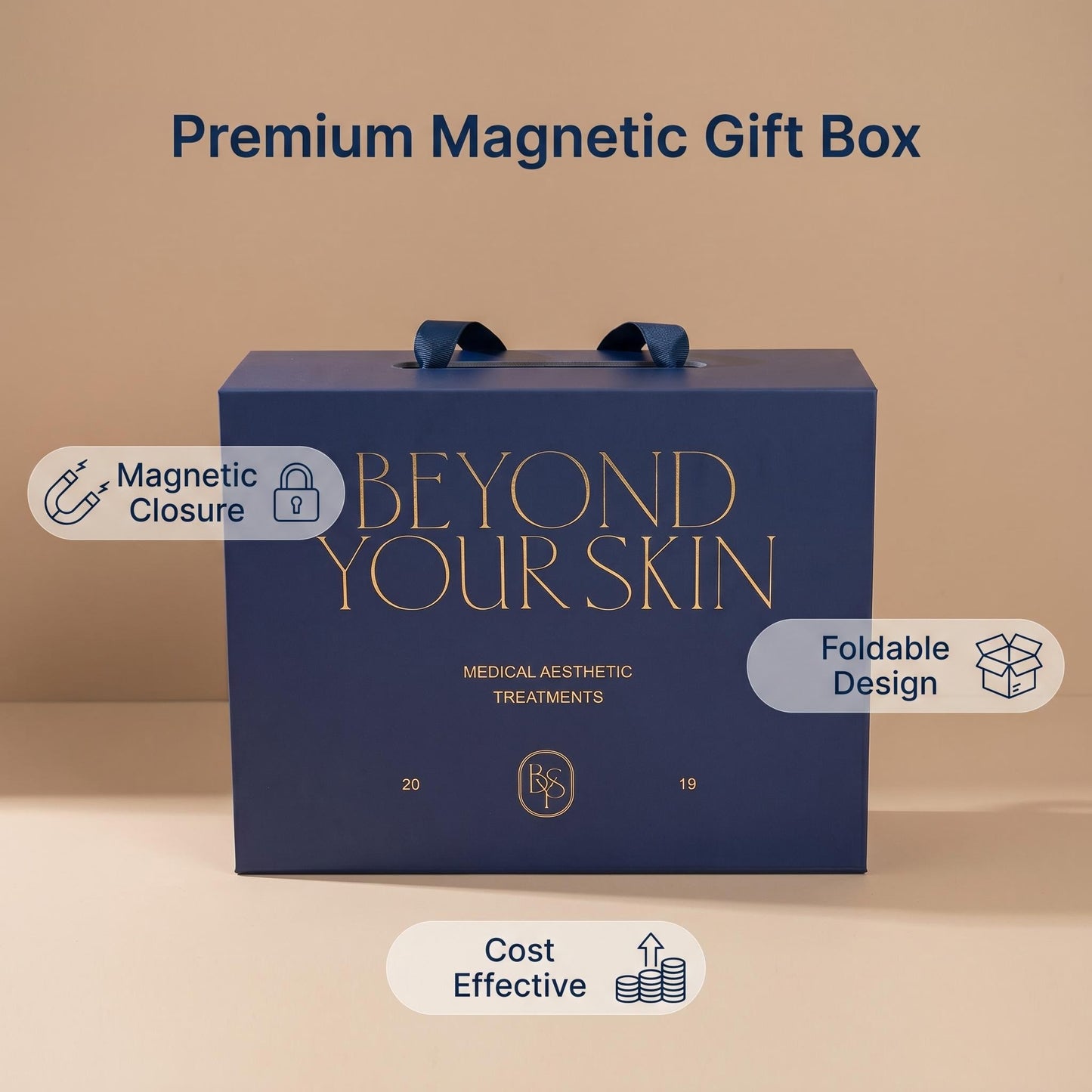 Gift Box with foil print personalisation, Suitable for Bridesmaid Proposal Box, Corporate Gift box, logo gift rigid box with magnetic automatic closure.