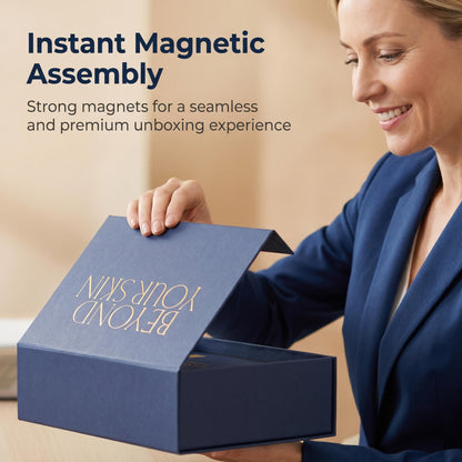 Gift Box with foil print personalisation, Suitable for Bridesmaid Proposal Box, Corporate Gift box, logo gift rigid box with magnetic automatic closure.