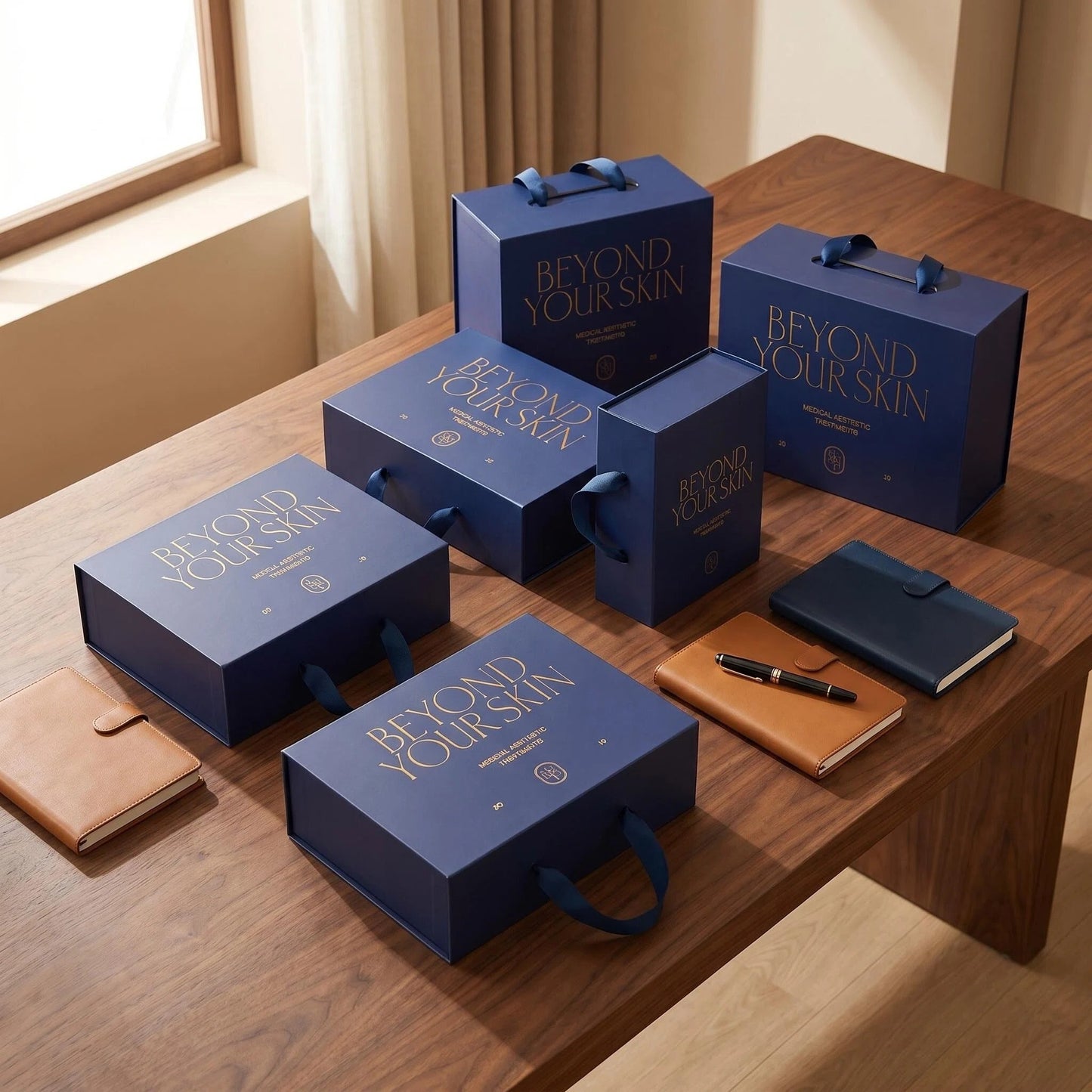 Gift Box with foil print personalisation, Suitable for Bridesmaid Proposal Box, Corporate Gift box, logo gift rigid box with magnetic automatic closure.