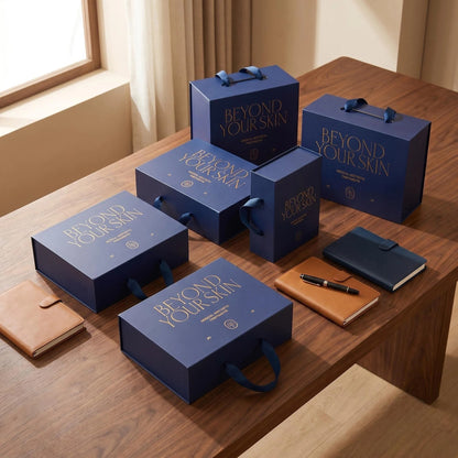 Gift Box with foil print personalisation, Suitable for Bridesmaid Proposal Box, Corporate Gift box, logo gift rigid box with magnetic automatic closure.