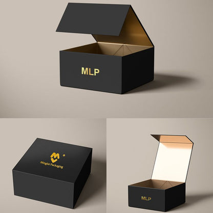 Gift Box with foil print personalisation, Suitable for Bridesmaid Proposal Box Corporate Gift box Logo Gift Rigid Box with Magnetic Automatic Closure.