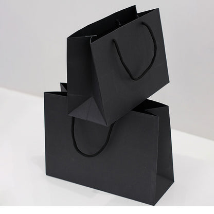 Black / Kraft Jewelry Paper Bag (Foil Logo)