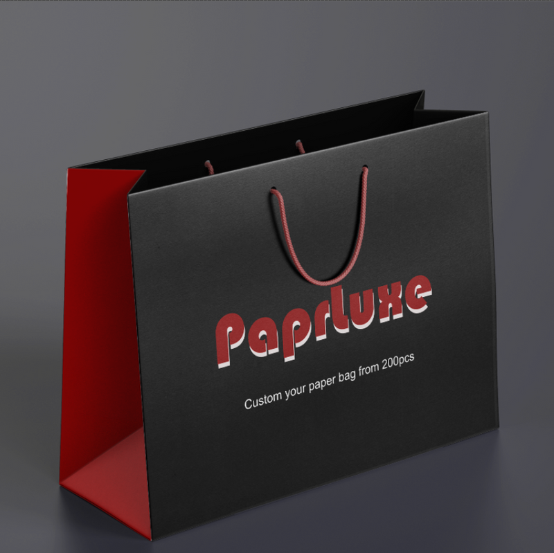 Black / Kraft Jewelry Paper Bag (Foil Logo)