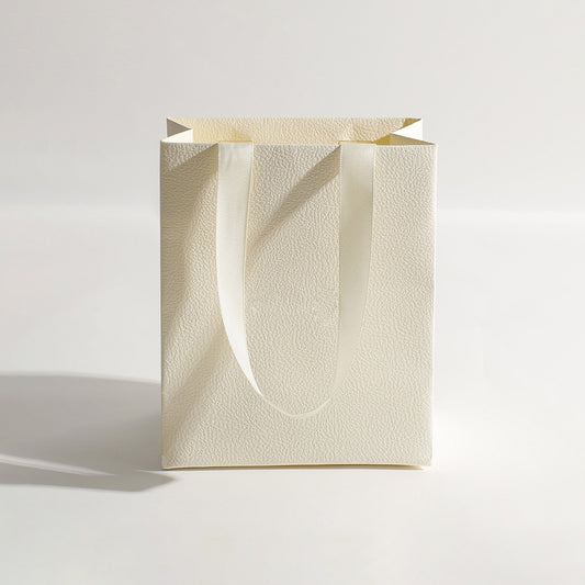 Custom Paper Bag with Build-in Satin Handles